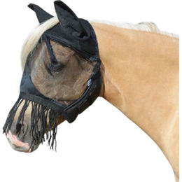 Busse Fliegenmaske Fly Cover Fransen Gap II schwarz – Bild 1 von 5