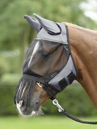 Produktbild von BUSSE Fliegenmaske Fly Cover FRANSEN Pony grau/schwarz