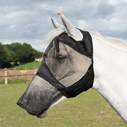 Busse Fliegenmaske Fly Cover PRO Gap Warmblut extra groß schwarz – Bild 1 von 2