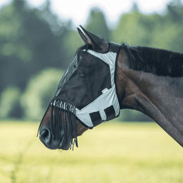 Produktbild von BUSSE Fliegenmaske Fly Guard FR Free, hellgrau - XWB