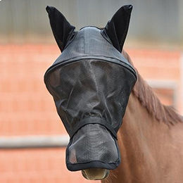 Busse Fliegenmaske FLY PROFESSIONAL schwarz – Bild 1 von 8