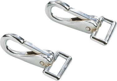 Produktbild von Busse Karabinerhaken Decken, 2er-Set - silber