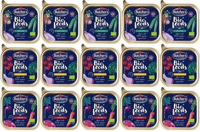 Produktbild von BUTCHER'S BIO foods Mix: Putenpastete, Rindpastete, Hühnerpastete 15x150 g