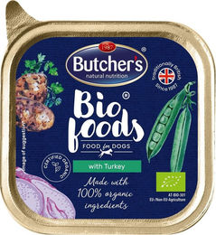 Produktbild von BUTCHER'S BIO foods Putenpastete für Hunde - 150 g