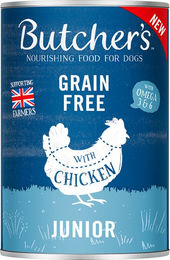 Produktbild von Butcher's Original Grainfree Junior mit Huhn - 48 x 400 g
