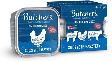 Produktbild von BUTCHER'S Original Saftige Pastete Gemischte Geschmacksrichtungen mit Leber oder Niere - 4 x 150 g