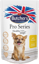 Produktbild von BUTCHER'S ProSeries Dog mit Hühnerstücken in Sauce 100 g