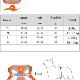 Produktbild von BYSURE Hunde-Geschirr verstellbar reflektierend Step-In Welpengeschirr