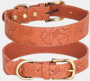 Produktbild von BYSURE Hunde-Halsband aus geprägtem Leder