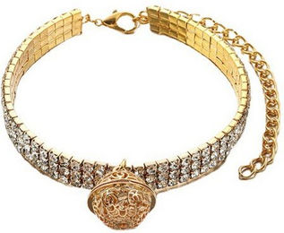 Produktbild von BYSURE Hunde-Halsband mit Strass-Stretch