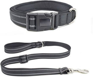 Produktbild von BYSURE Hunde-Halsband und Leine aus Mesh