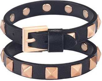 Produktbild von BYSURE Hunde- und Katzenhalsband aus massivem Leder mit Nieten