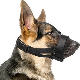 Produktbild von BYSURE Verstellbarer Ring-Maulkorb für Hunde mit Kauschutz