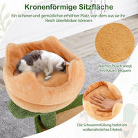 Produktbild von B2X Kratzbaum Kaktus aus Holz mit Katzenhöhle 160cm für Katzen