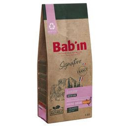 Bab'in Signature Medium Junior Welpenfutter für mittelgroße Rassen mit Huhn Reis Lachs Sardine und Sardellen 12kg – Bild 1 von 1
