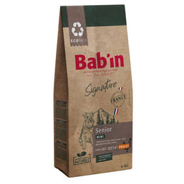 Bab’in Signature Mini Senior Hundefutter mit Huhn, Ei und Lachs für kleine Rassen 6 kg – Bild 1 von 1