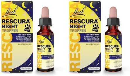 Bachblüten Original Rescura Night Pets Tropfen alkoholfrei für Haustiere – Bild 1 von 2