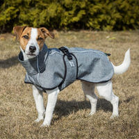 Produktbild von Back on Track Bark All-round Hundemantel wasserabweisend Polyester Schwarz Grau - 1 Stk.