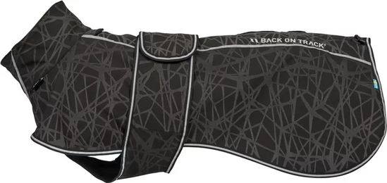 Produktbild von Back on Track Buddy 2.0 Softshell-Hundemantel mit Fleece-Futter wasserabweisend Schwarz