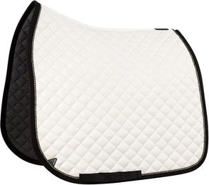 Produktbild von Back on Track Dressur Schabracke ANKY XB25005 aus Baumwolle in Schwarz Weiß Gold