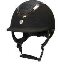 Produktbild von Back on Track EQ3 Pardus Reithelm aus Mikrofaser Schwarz Unisex 56/58 cm