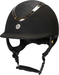 Produktbild von Back on Track EQ3 Pardus Reithelm aus Mikrofaser Schwarz Unisex Grösse 59/60 cm
