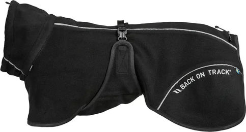 Produktbild von Back on Track Fleece-Hundemantel Schwarz