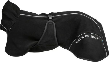 Produktbild von Back on Track Fleece-Hundemantel Schwarz Ganzjährig