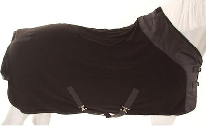 Produktbild von Back on Track Fleecedecke Supreme mit D-Ringen Schwarz