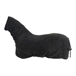 Back on Track Fleecedecke Supreme mit Halsteil Schwarz 145 cm – Bild 1 von 4