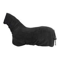 Produktbild von Back on Track Fleecedecke Supreme mit Halsteil Schwarz 145 cm