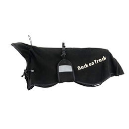 Produktbild von Back on Track Fleecejacke für Hunde Schwarz Einheitsgröße