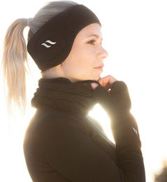 Back on Track Halbhandschuhe Fleece Schwarz – Bild 1 von 3