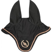 Produktbild von Back on Track Haze Collection Fliegenhaube für Pferde Schwarz aus Polyester