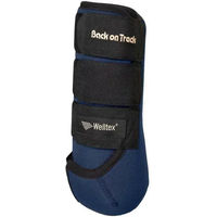 Produktbild von Back on Track Hinterbeingamaschen aus Neopren in Blau Größe M