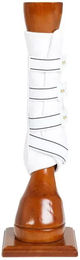 Back on Track Hinterbeingamaschen Royal Work Boots Dressurgamaschen für Pferde Weiß Größe L – Bild 1 von 3