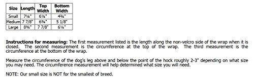 Produktbild von Back on Track Hund Gelenkbandagen Hock Wraps Schwarz Größe L Paar