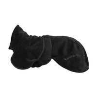 Produktbild von Back on Track Hunde-Bademantel Tiefe Rute Schwarz 55 cm