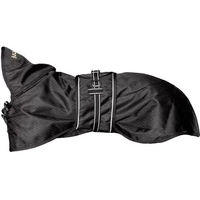 Produktbild von Back on Track Hunde Regenmantel Allwetterdecke ungefüttert Schwarz 74 cm