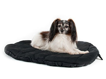 Produktbild von Back on Track Hundebett oval schwarz 80 x 100 cm