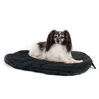 Produktbild von Back on Track Hundebett oval schwarz 80 x 100 cm