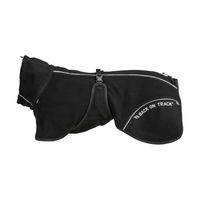 Produktbild von Back on Track Hundemantel aus Fleece mit hoher Rute in Schwarz 65 cm