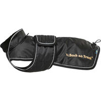 Produktbild von Back on Track Hundemantel Buddy wasserabweisend mit Fleece-Futter für erwachsene Hunde in Blau oder Schwarz 28cm