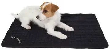 Back on Track Hundematte XS aus Baumwolle Schwarz – Bild 1 von 3