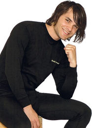 Back on Track Langarm-Pullover für Herren aus Baumwolle Schwarz Größe S – Bild 1 von 6