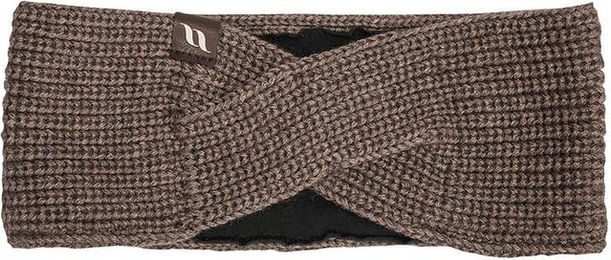 Back on Track Nora Twist Stirnband aus Wolle in Blau und Braun – Bild 1 von 3