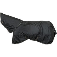 Produktbild von Back on Track Obsidian Weidedecke für Pferde mit 150g Füllung Schwarz 125 cm - 150 g