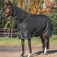 Produktbild von Back on Track Obsidian Weidedecke mit Halsteil 300g Schwarz 165 cm - 300 g