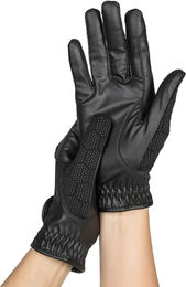 Back on Track Outline Quick Grip Reithandschuhe aus Kunstleder Schwarz Größe S – Bild 1 von 13