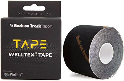 Back on Track P4G Welltex Tape Schwarz 5 m Polyester Klebeband für Gamaschen – Bild 1 von 3